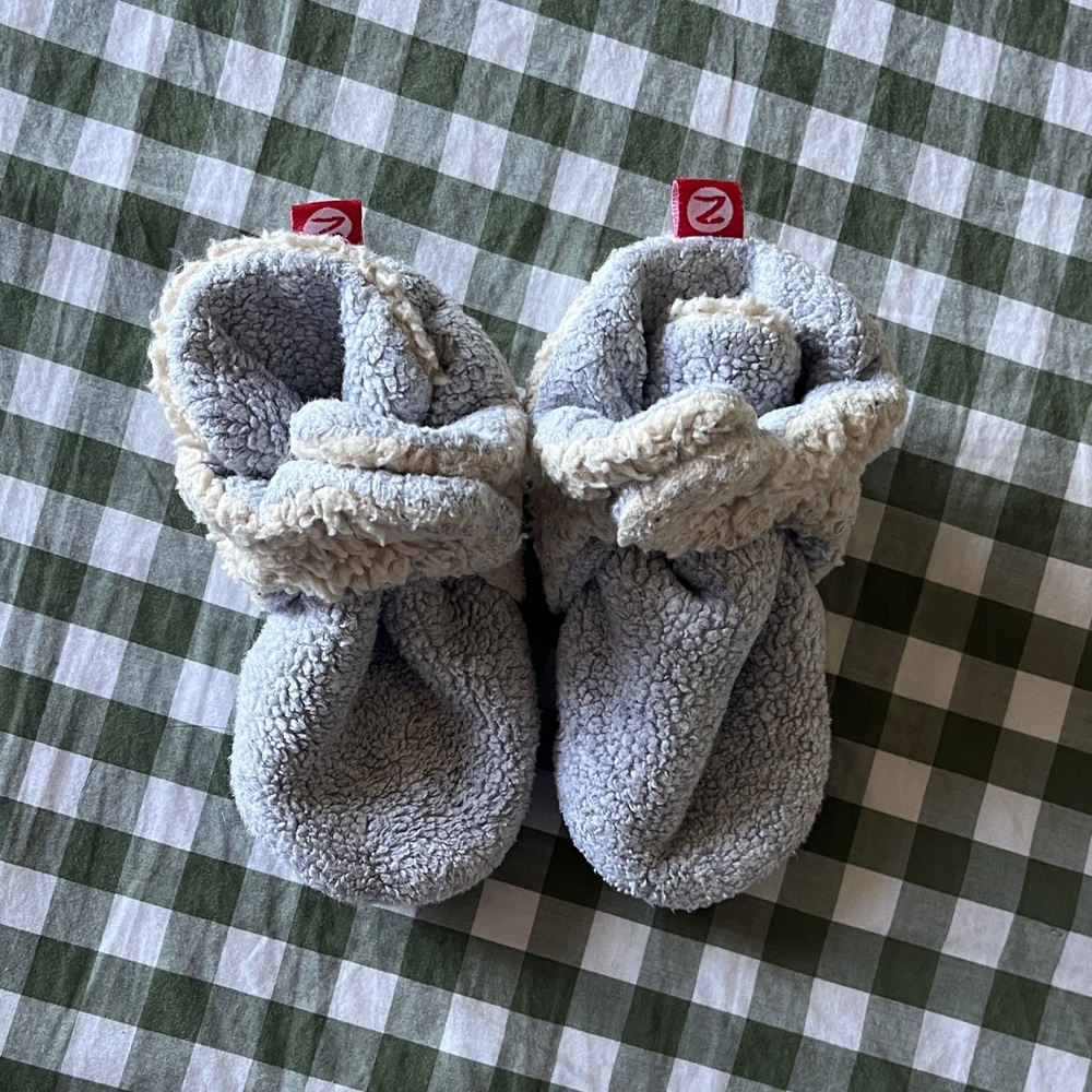 Cozy Sherpa Zutano Baby Booties